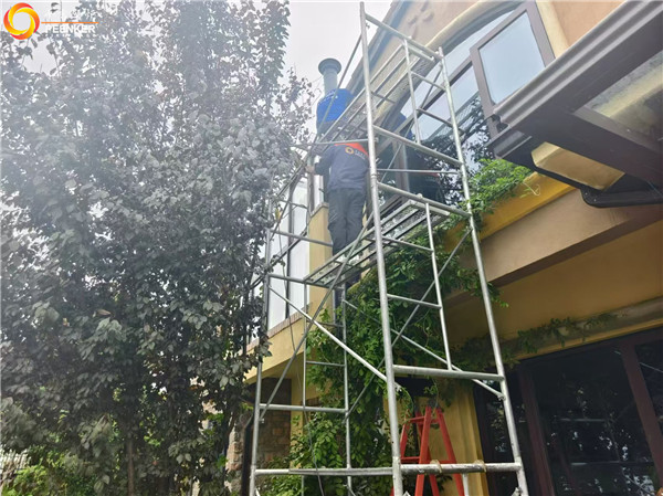 南京臥龍湖別墅丹麥Aduro A9.1鋼板火爐安裝.jpg