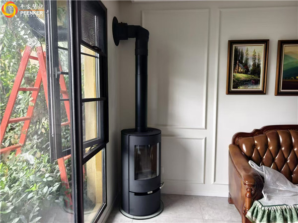 南京臥龍湖別墅丹麥Aduro A9.1鋼板火爐安裝.jpg