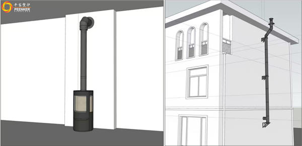 上海浦東別墅丹麥Aduro A17獨(dú)立式火爐戶外煙囪安裝.png