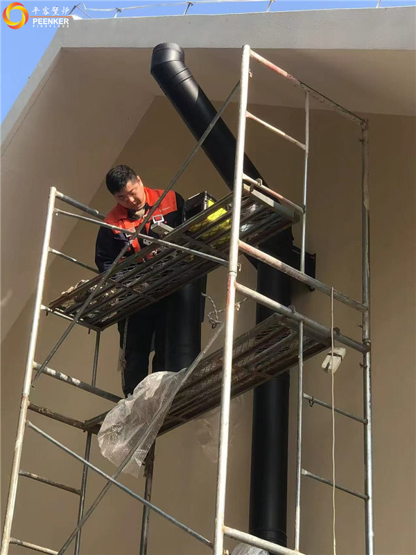 北京靜之湖休閑山莊丹麥Morso 5660嵌入壁爐安裝.jpg