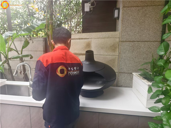 上海融信鉑灣庭院火爐丹麥Morso forno安裝.jpg