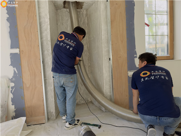 上海攬海國際高爾夫別墅丹麥Aduro A15壁爐安裝.jpg