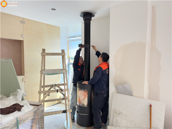 上海青浦別墅丹麥Aduro A17火爐安裝.jpg