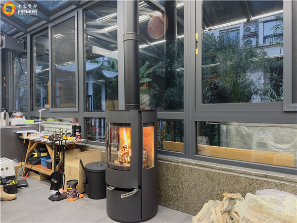 平客壁爐南京碧桂園別墅丹麥Aduro A17獨(dú)立火爐安裝.jpg