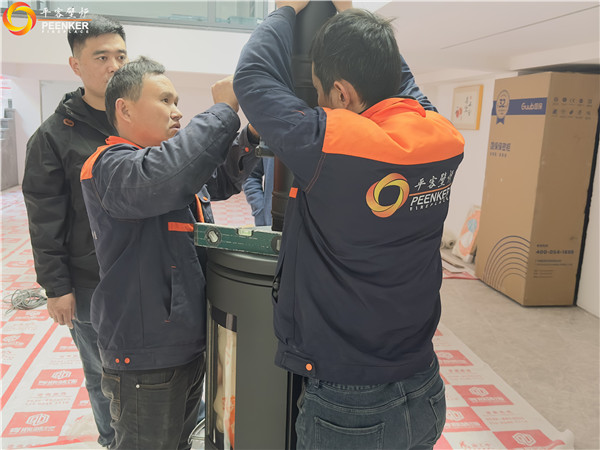 平客壁爐東營海欣盈園地下室丹麥Morso 7943火爐安裝.jpg