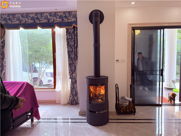 黃山北麓山莊別墅丹麥Aduro A17壁爐安裝.jpg