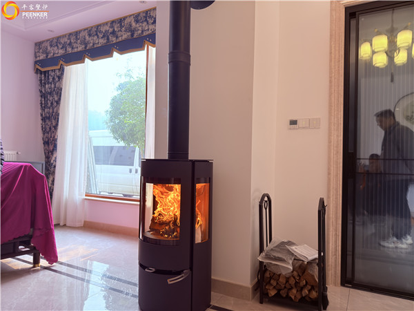 黃山北麓山莊別墅丹麥Aduro A17壁爐安裝.jpg