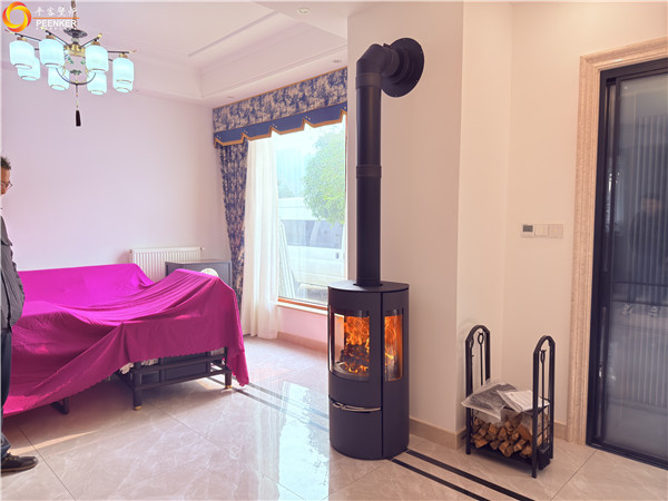 黃山北麓山莊別墅丹麥Aduro A17壁爐安裝.jpg