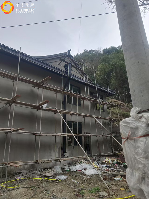 常德石門自建別墅丹麥Morso 3640鑄鐵火爐安裝.jpg