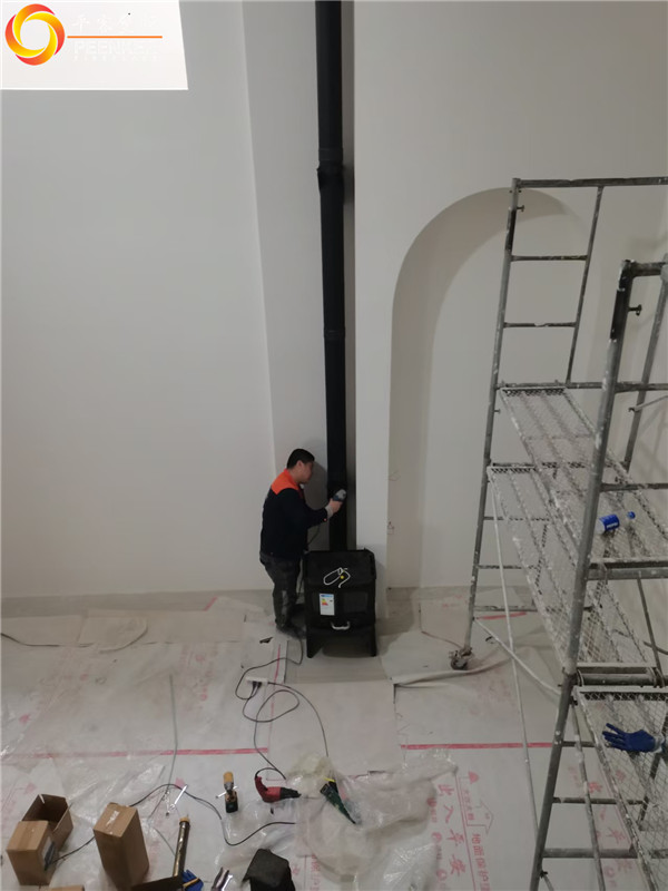 上海海上溪云別墅丹麥Morso 2140鑄鐵火爐安裝.jpg