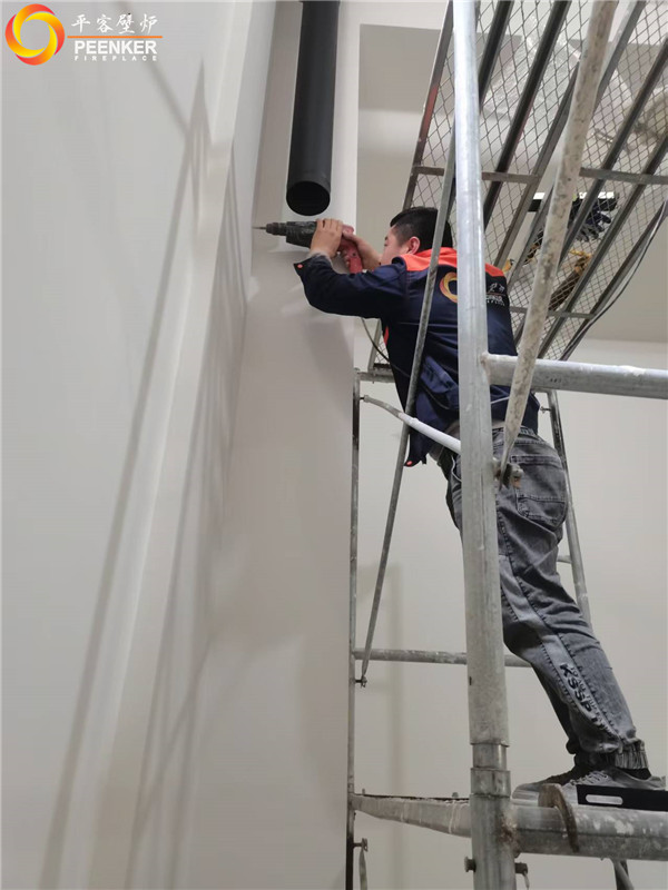 上海海上溪云別墅丹麥Morso 2140鑄鐵火爐安裝.jpg