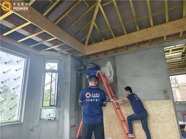 馬鞍山海信濮塘別墅丹麥Morso 8893壁爐煙囪安裝.jpg