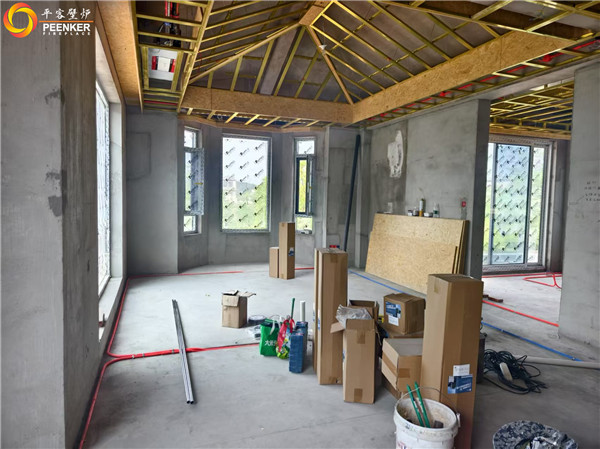 馬鞍山海信濮塘別墅丹麥Morso 8893壁爐煙囪安裝.jpg