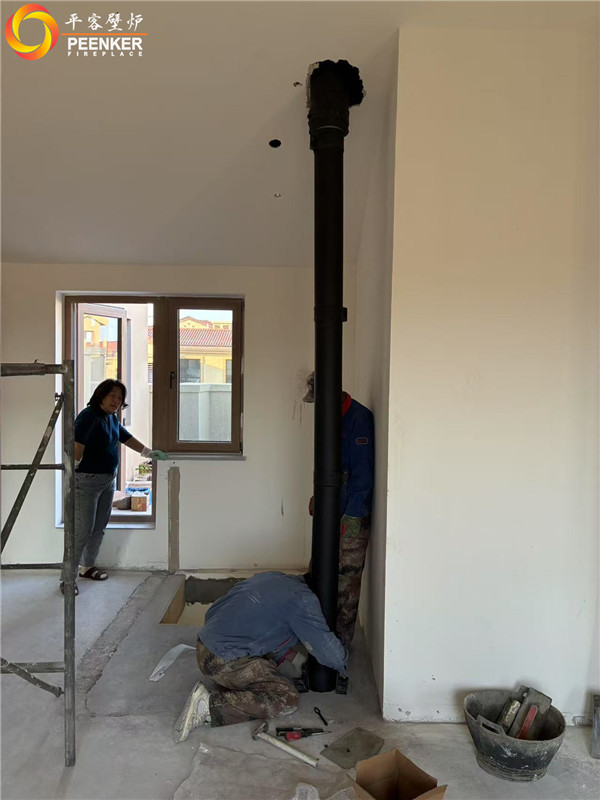 張家口葡萄酒小鎮(zhèn)丹麥Morso 2140壁爐安裝.jpg