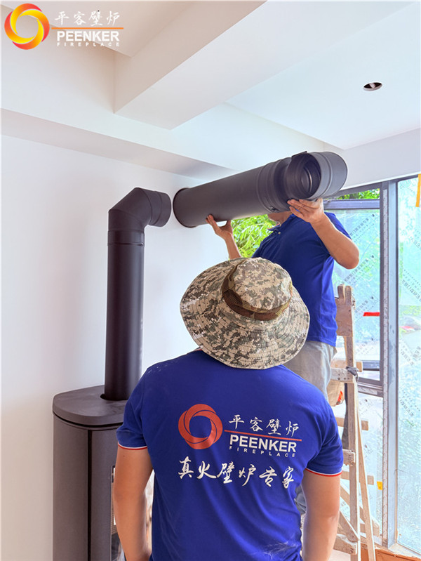 寧波高層一樓丹麥Morso 8893壁爐安裝.jpg