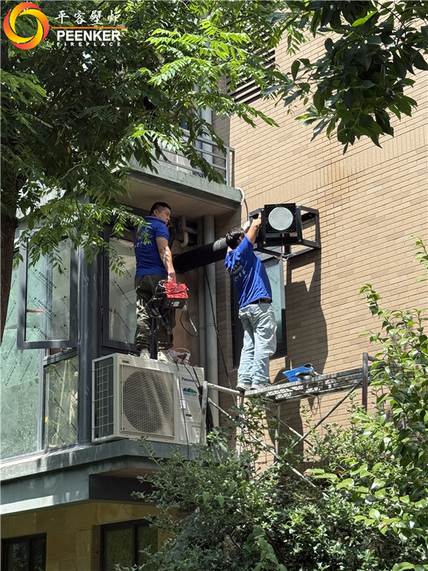 寧波高層一樓丹麥Morso 8893壁爐安裝.jpg