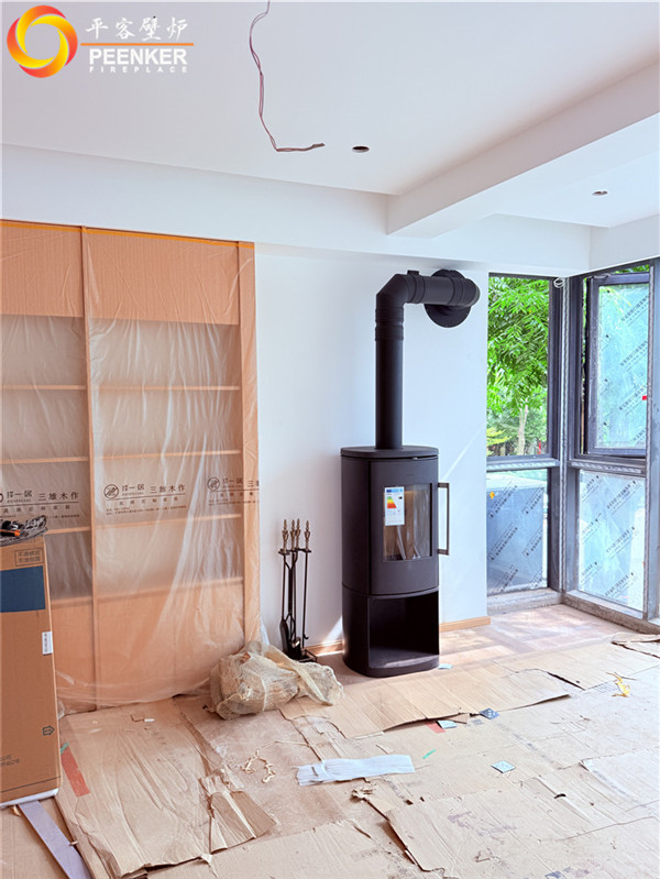 寧波高層一樓丹麥Morso 8893壁爐安裝.jpg