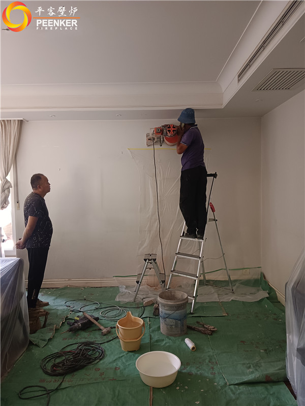 北京昌平龍城花園Aduro A15壁爐安裝.jpg